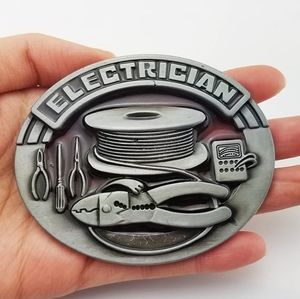 New electrician belt Buckle Approx. 3.75 " wide.Other electrician buckles availa